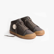 high top brown sneakers