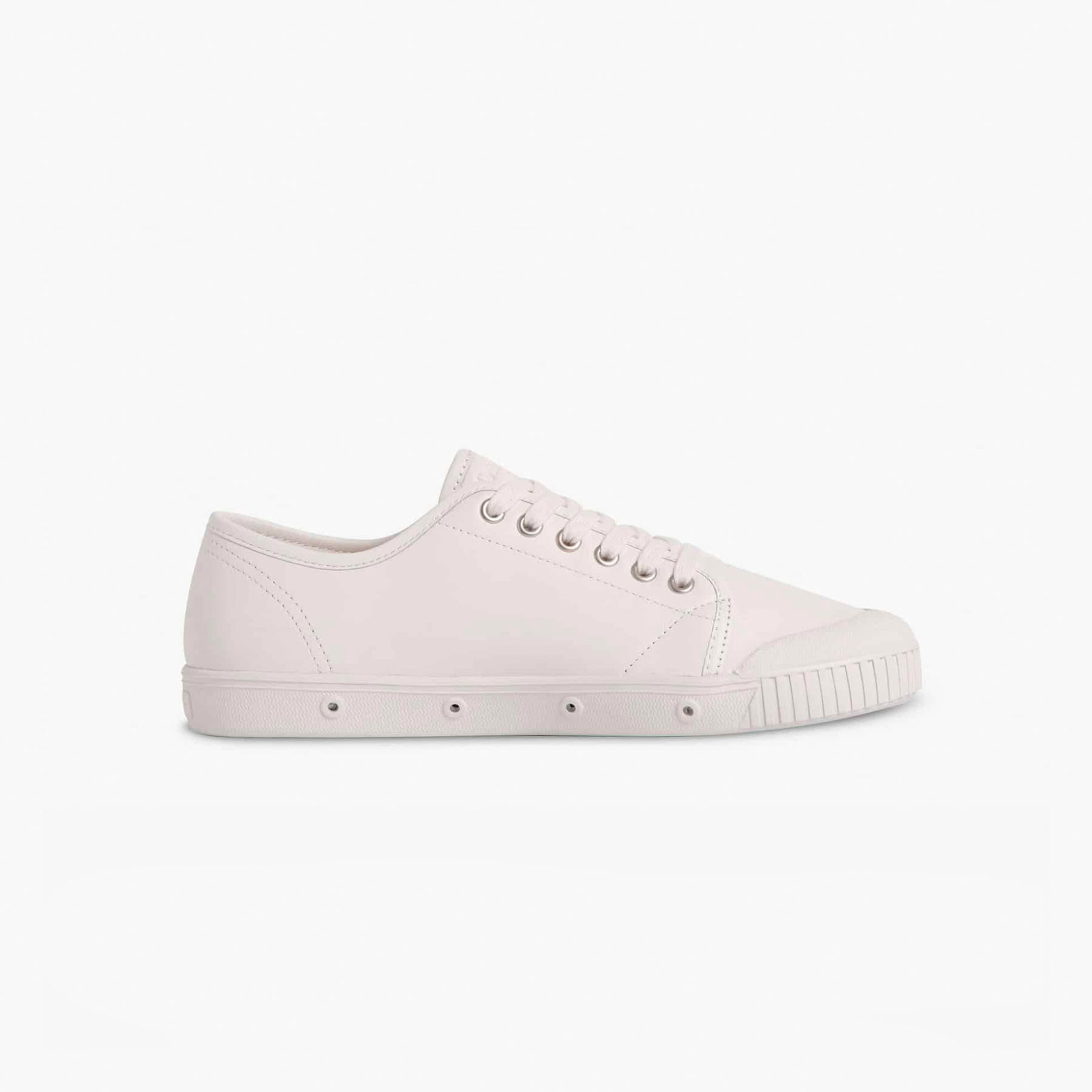 baskets basses en cuir blanc