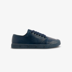 tennis en cuir bleu marine