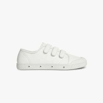 white leather sneakers