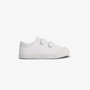 tennis en cuir blanc enfant