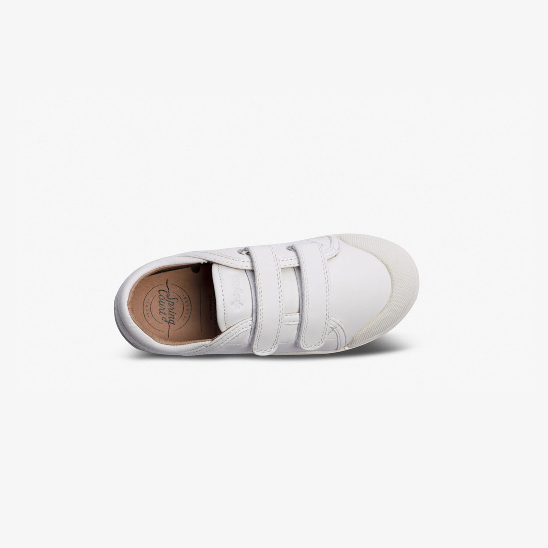 sneakers en cuir blanc enfant