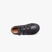 basket noire en cuir enfant